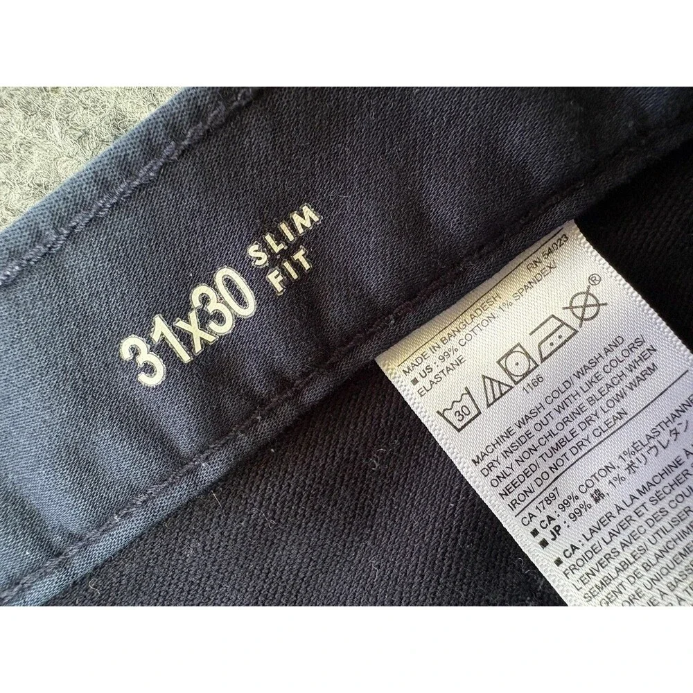 Banana Republic Jeans Mens 31x30 Blue Slim Fit Dark Wash Travel Jean